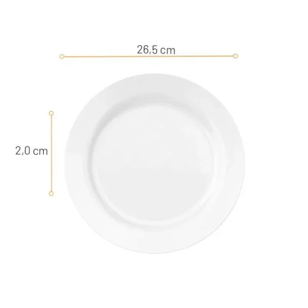 PRATO RASO MENU 26,5CM - Imagem 2
