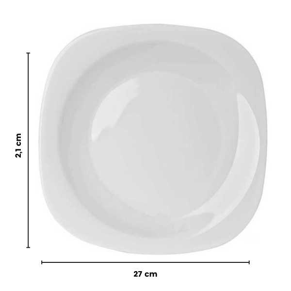 PRATO RASO PLAZA 27CM - Imagem 2